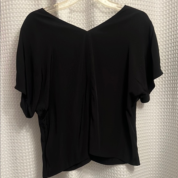 Madewell Black Blouse Short Sleeve - Picture 5 of 6